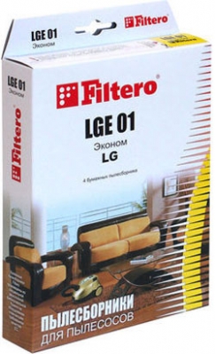 Пылесборник FILTERO LGE 01 (4) Эконом для пылесосов LG