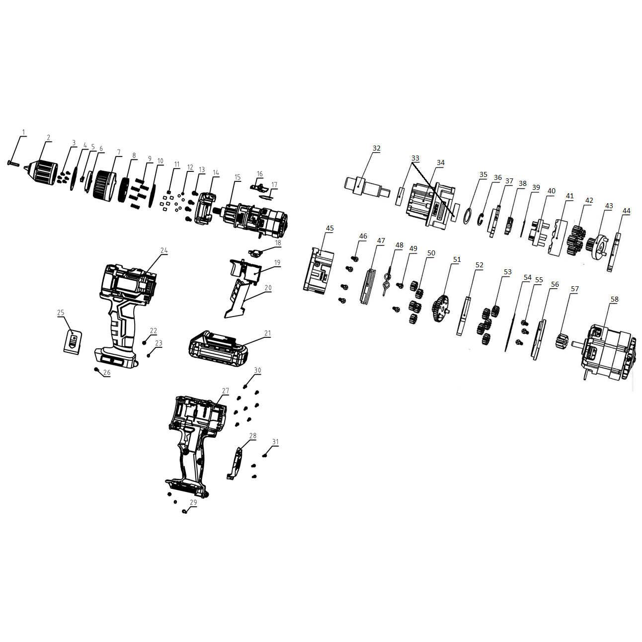 Дрель - шуруповерт, BL-motor ДАИ-18-2-Ли КНМ4